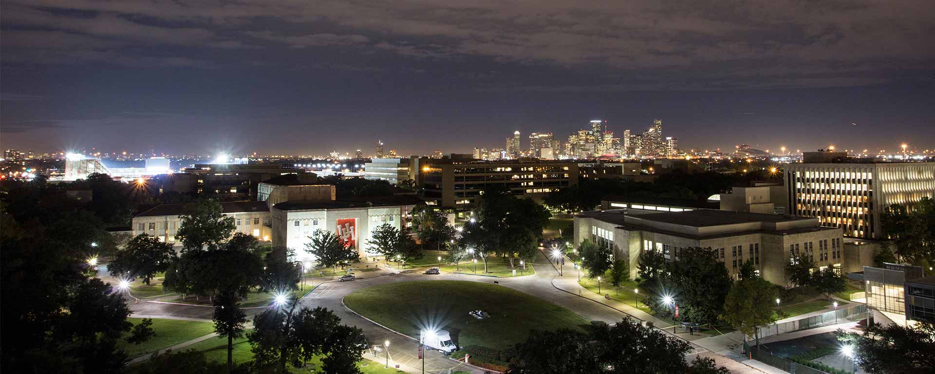 View of Houston at night