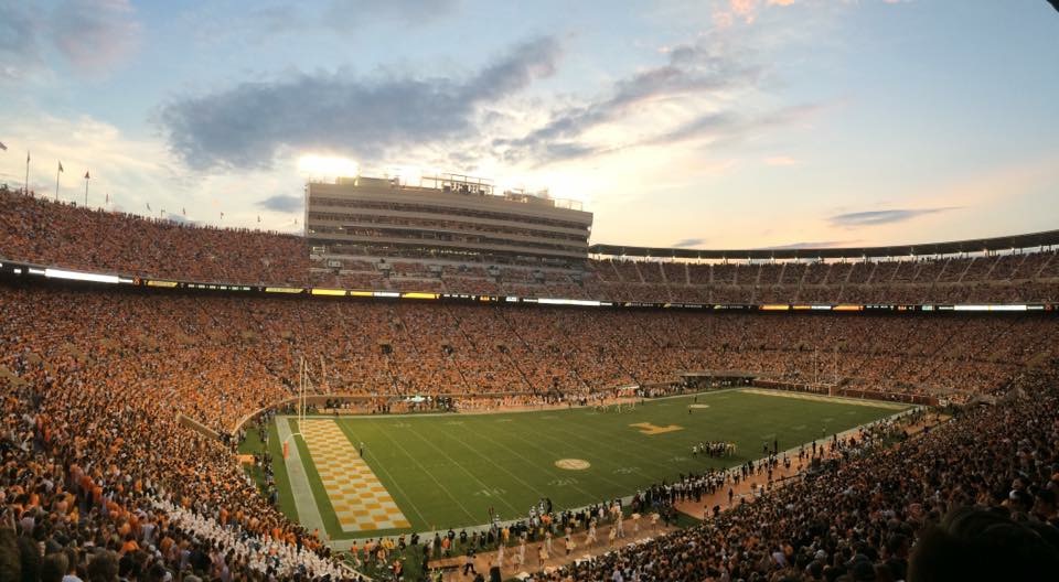 A full sports stadium in Tennessee