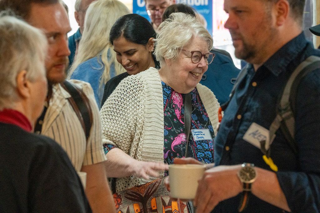 People at local challenges event