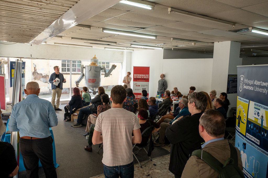 People at local challenges event