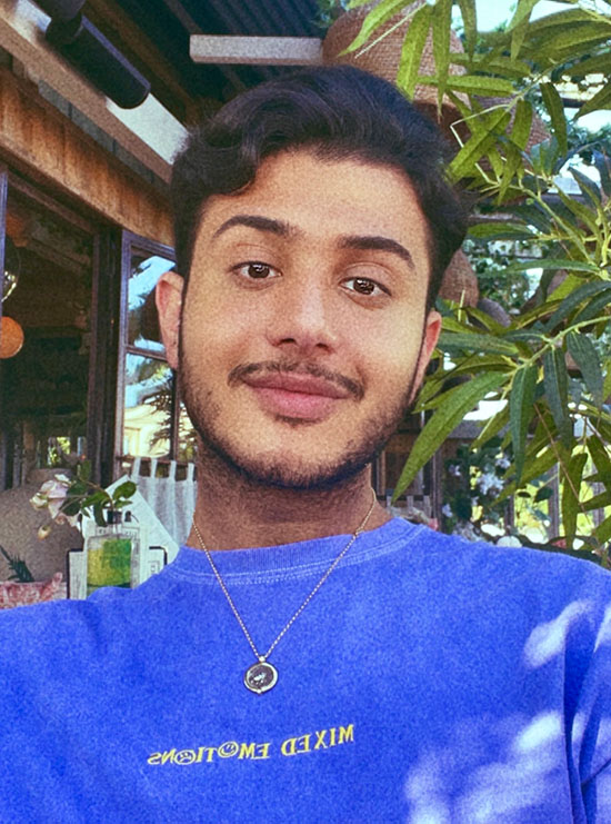 student smiling at camera