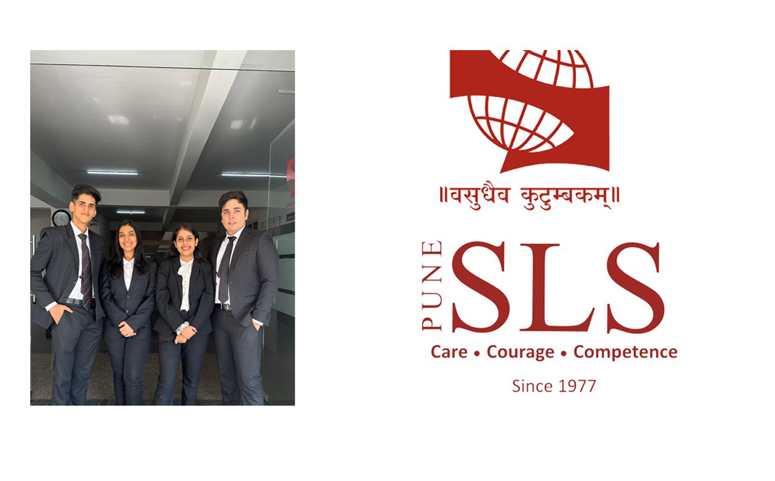 Symbiosis School of Law team and logo