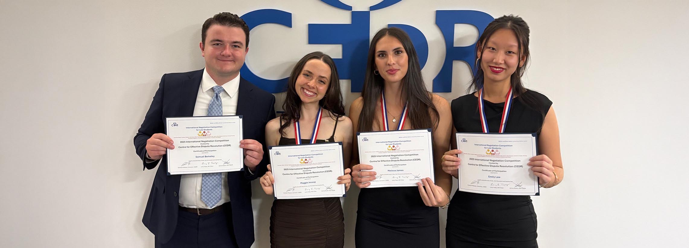 Students with certificates