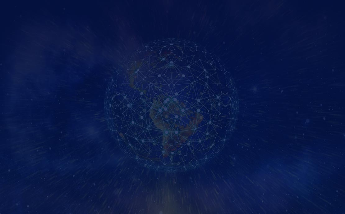 the globe with connections across the world