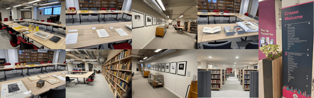 Images of the South Wales Miners Library and Y Storfa