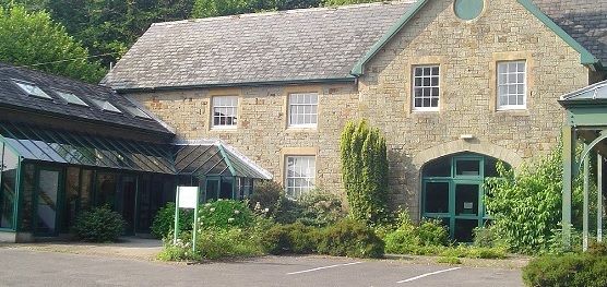 Exterior of the South Wales Miners' Library, formerly the Coach House of the Hendrefoilan Estate