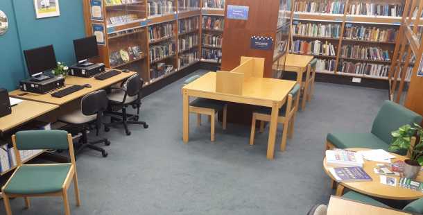 Interior of Banwen Library