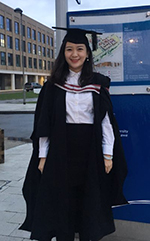 Ah photo of student Jiaoyang Li on her graduation day