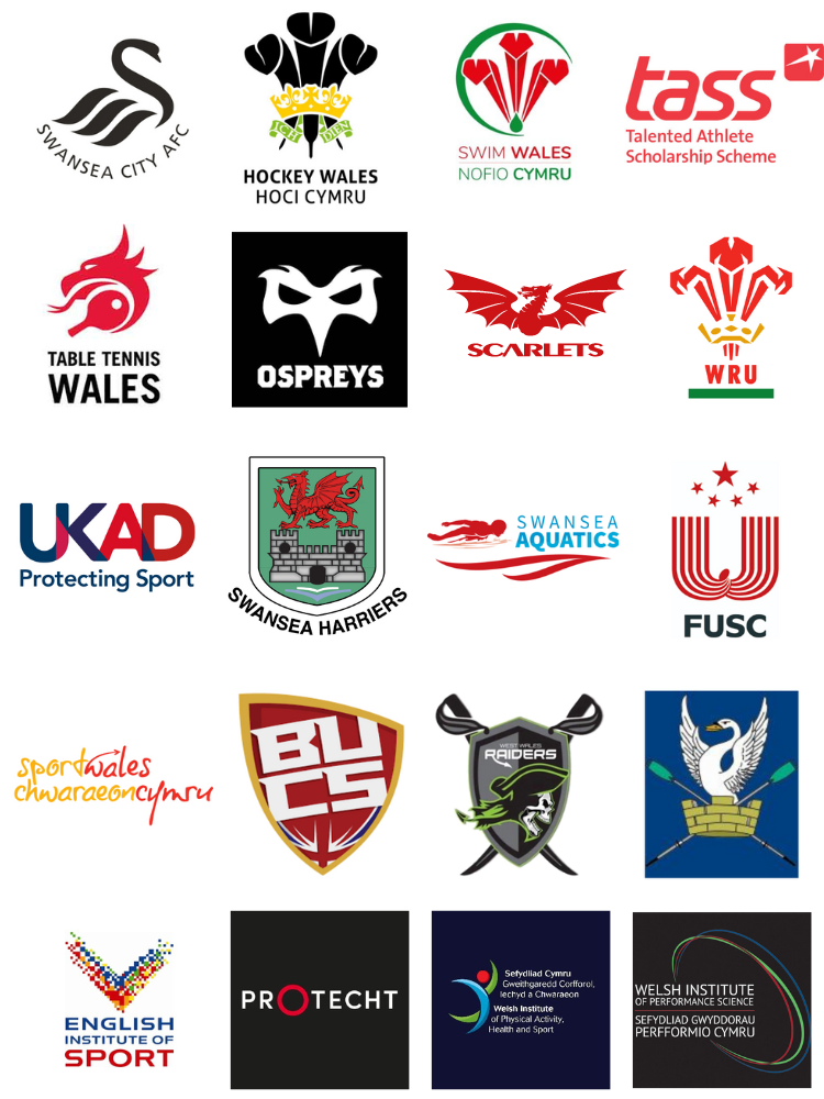 Swansea University Sport Partner Logos