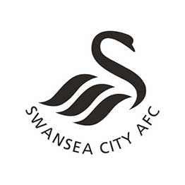 Swansea City AFC logo - black swan against white background