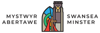 A graphical logo for the Swansea Minster