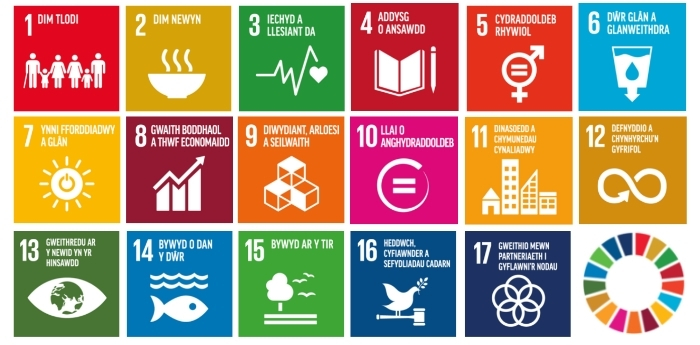 An image with all the 17 SDG Global Goals Icons