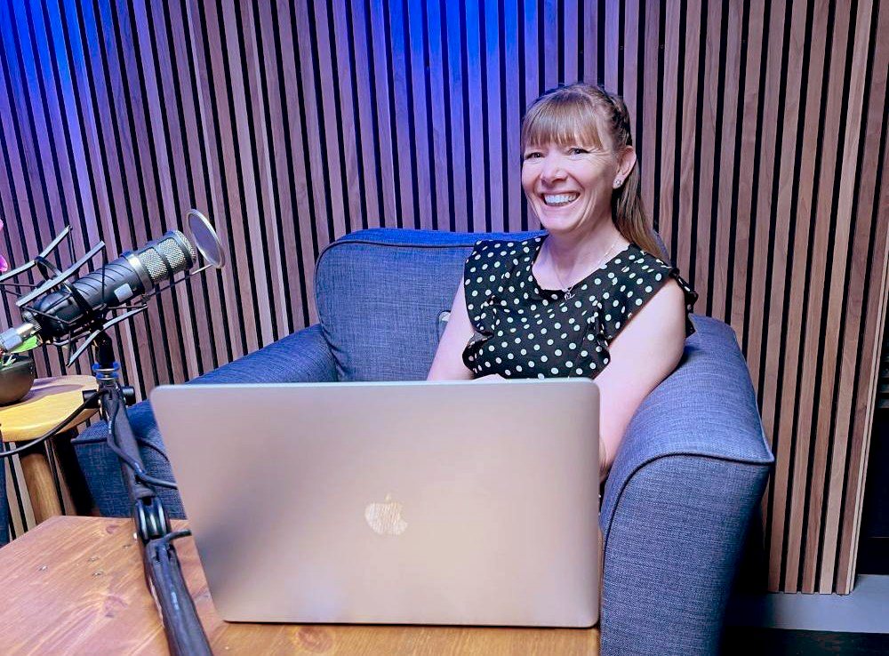 Podcast host Adrianne Cleverly