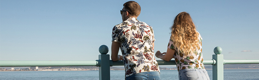 Students looking out to sea