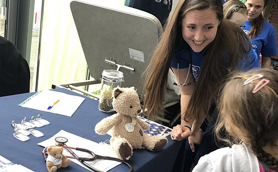 Medicine Student with Teddy Bear Hospital
