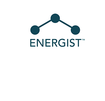 Energist logo in dark grey on white background