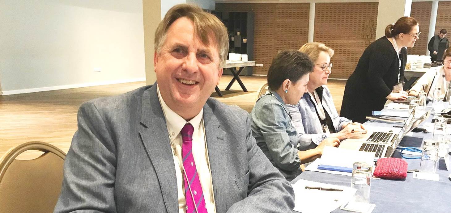 Professor Michael Draper, from the University’s Hillary Rodham Clinton School of Law, representing the Ethics Transparency and Integrity in Education Platform (ETINED) of the Council of Europe at conference in Cyprus