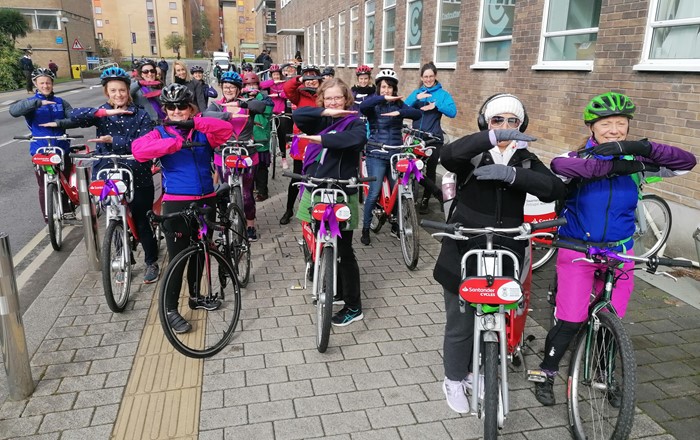 University holds bike ride to celebrate International Women’s Day