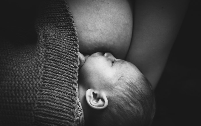 Baby breastfeeding. New research by Swansea University has highlighted a lack of high-quality breastfeeding support  during Covid-19 