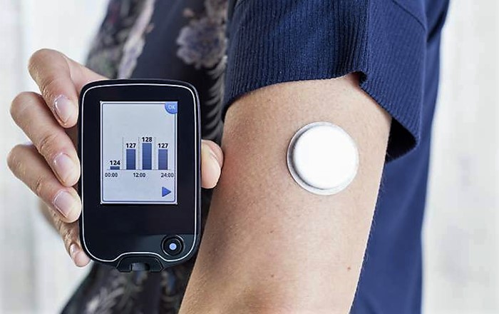 Glucose monitoring system - now available on the NHS or for purchase, so people can manage their glucose levels during exercise