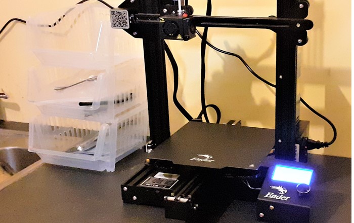 3D printer at home:  these were sent to 70 students on loan