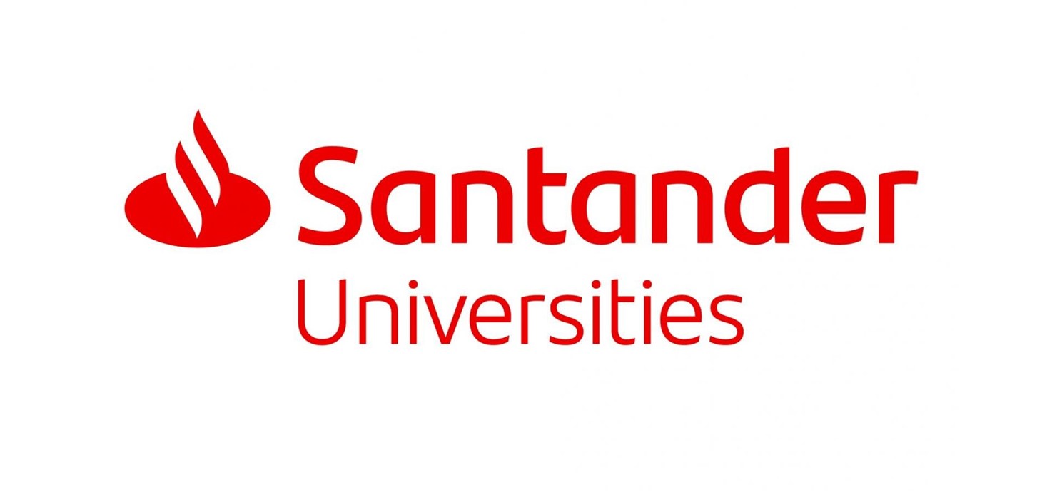 Santander Universities logo: Swansea University has a partnership with Santander, as part of the Santander Universities programme.