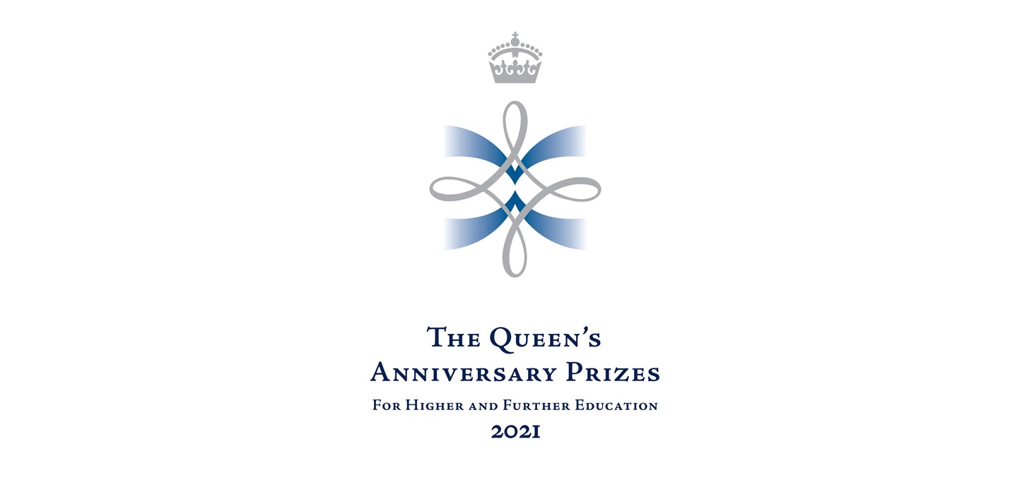 Queen's Anniversary Prize logo.