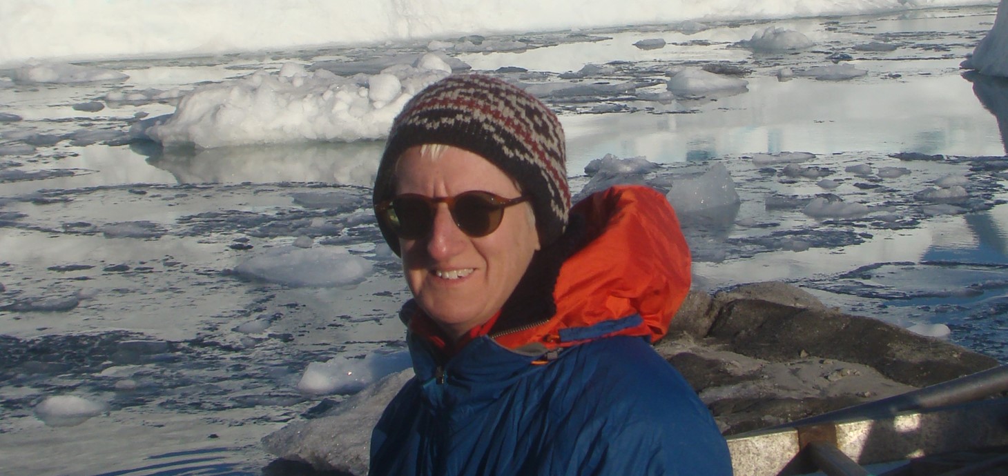 Professor Murray carrying out field work at Sermilik Fjord, South East Greenland. Picture: Damien Mansell.