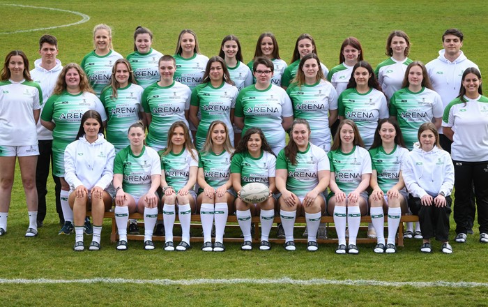 Swansea University women's rugby team for Welsh Varsity 2022.