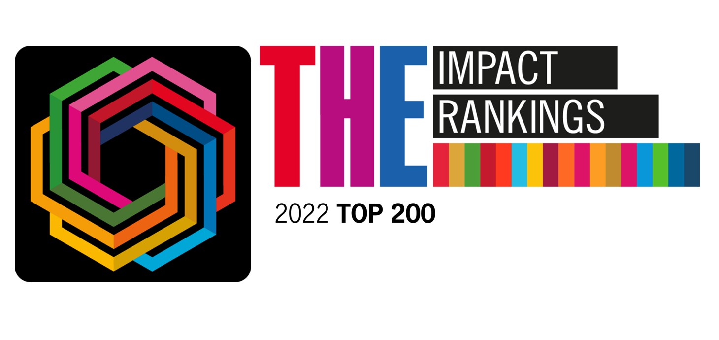 The Times Higher Education Impact Rankings top 200 logo
