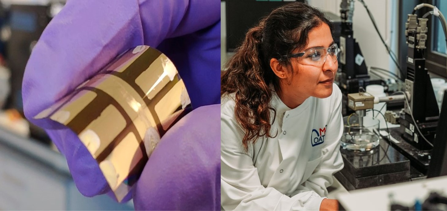 Two examples illustrate what is at stake, says Professor Boyle. SPECIFIC are developing technologies such as printable flexible solar cells (left), and the Materials and Manufacturing Academy (M2A - right) creates the future leaders of Welsh industry through industry-sponsored postgraduate research