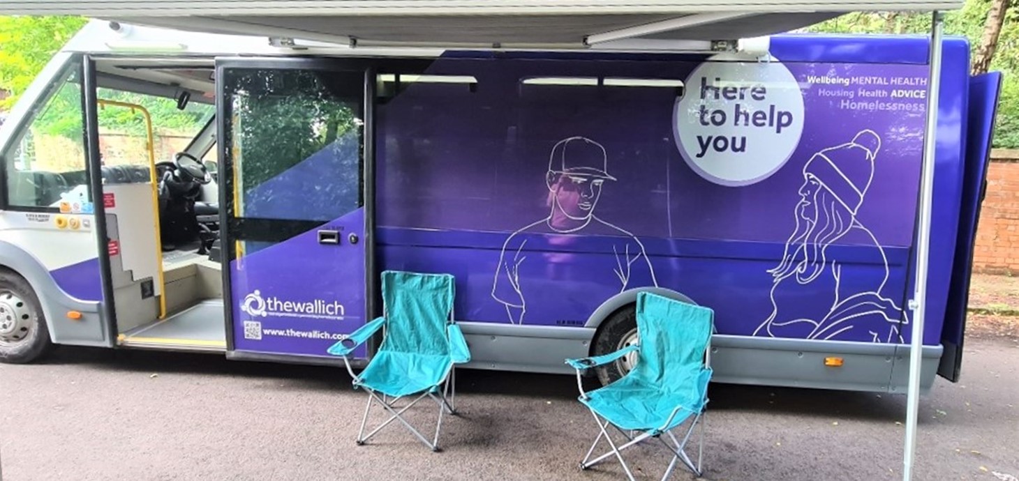 Using facilities such as their mobile support vehicle (pictured), The Wallich team alongside NHS health board staff will carry out routine antibody screening for hepatitis C amongst the homeless and precariously housed people they work with.