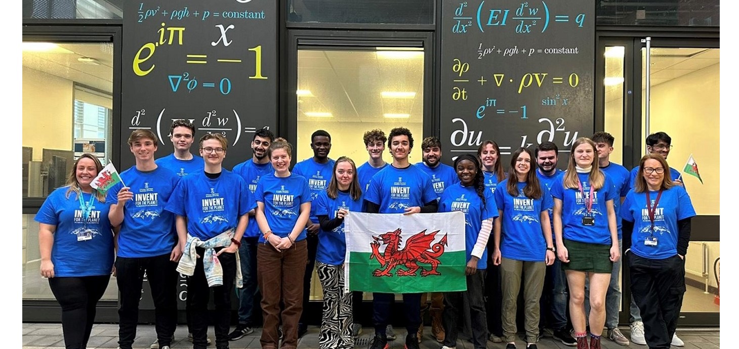 Picture: Swansea University Invent for the Planet teams. Each team had 48 hours to research their challenge, create a prototype and develop an elevator pitch which they present to a panel of judges.