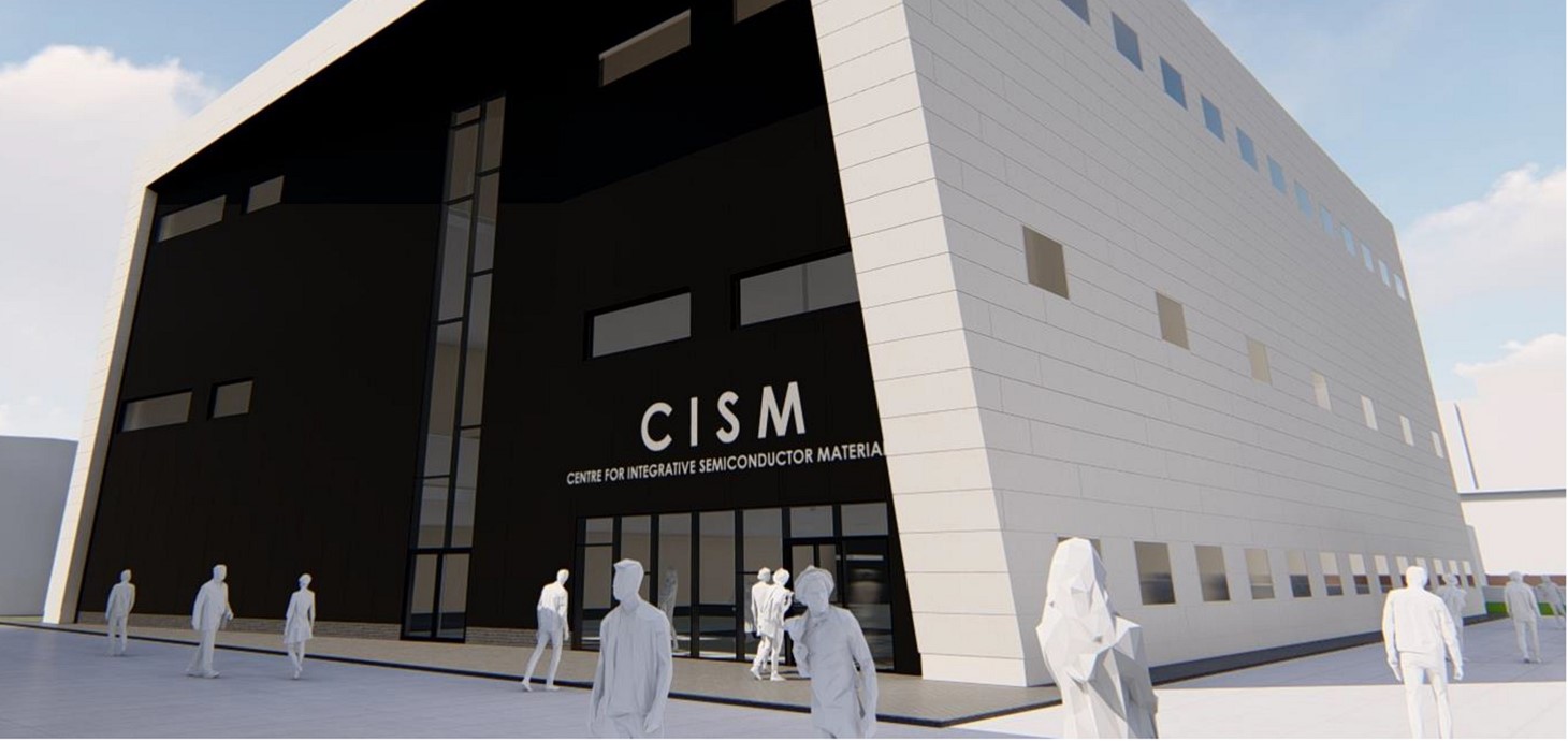 Exterior of the Centre for Integrative Semiconductor Materials (CISM) building.