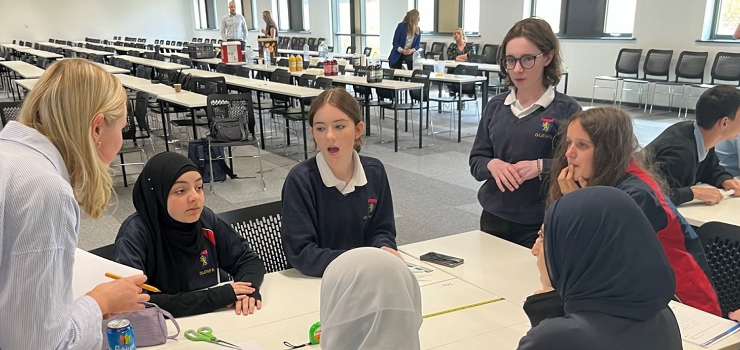 Pupils at the event: the activities, developed by the Engineering Development Trust, introduced pupils to the foundation industries and manufacturing.