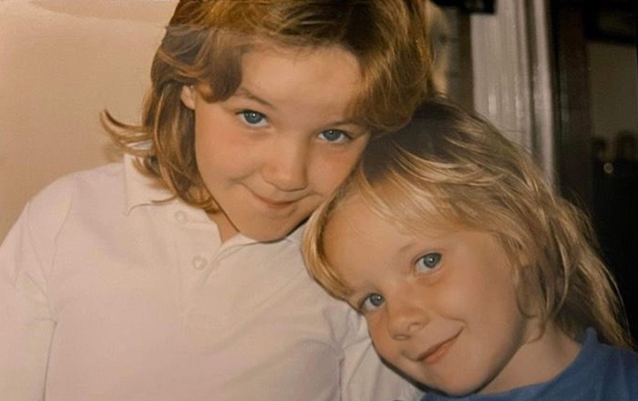 Emily and Catherine as children. 