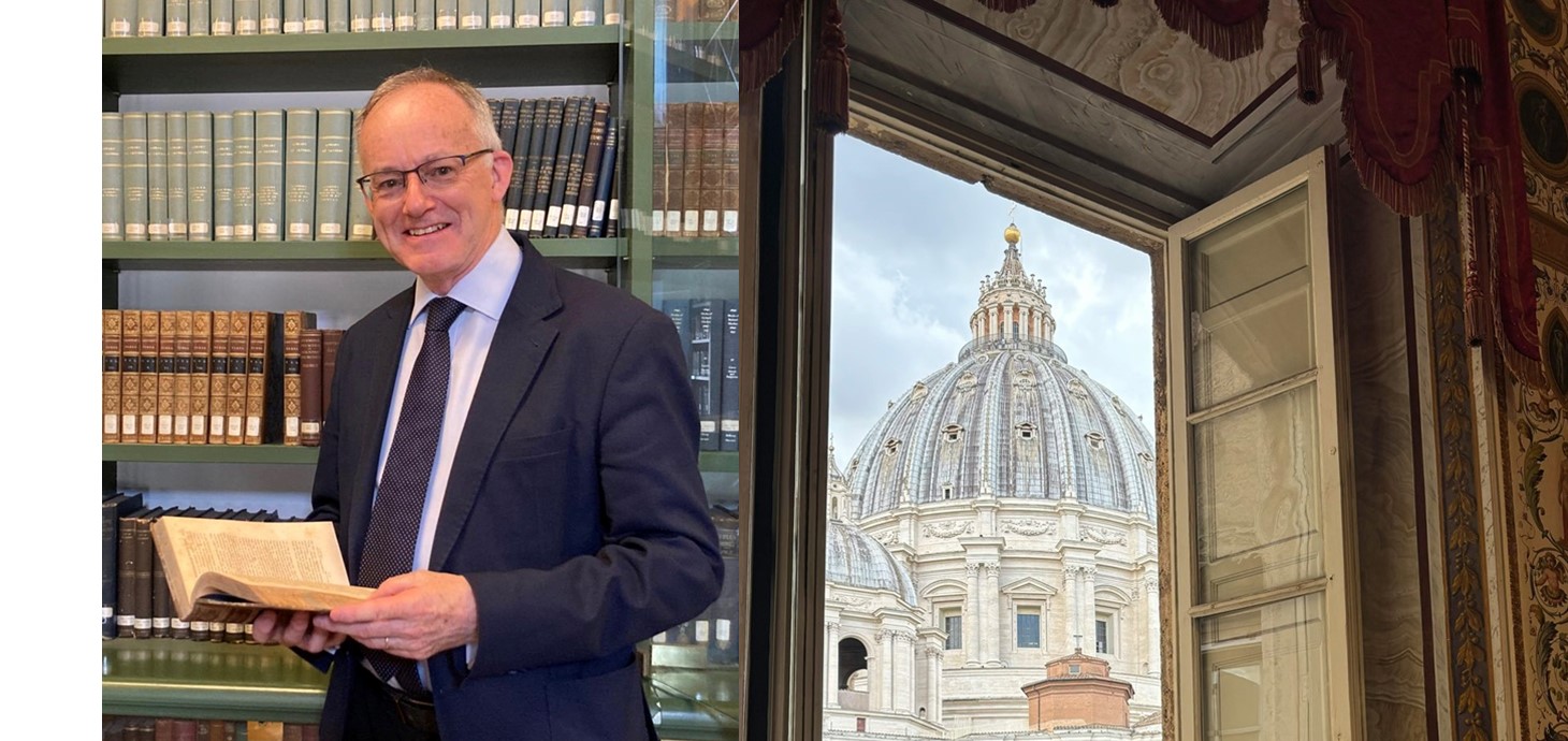 Prof Maurice Whitehead, who has been awarded an MBE for his services to British heritage in Rome