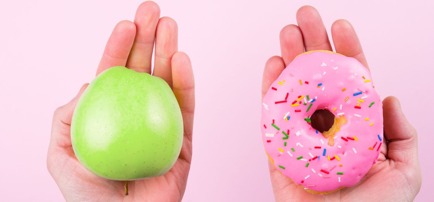 Doughnut apple image