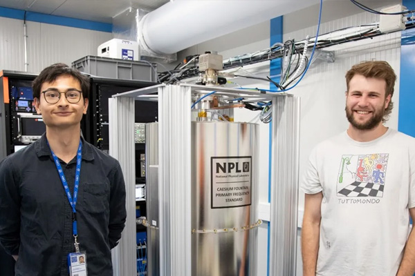 Atomic fountain clock aims to solve the mysteries of antimatter