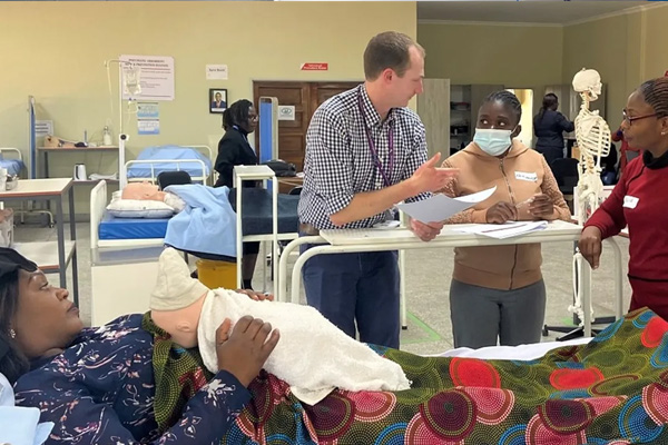 Swansea medical team’s expertise in clinical simulation shared with Zambia