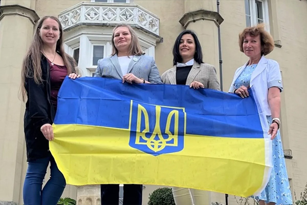 Leaders from a university in Ukraine visit Swansea to strengthen research links