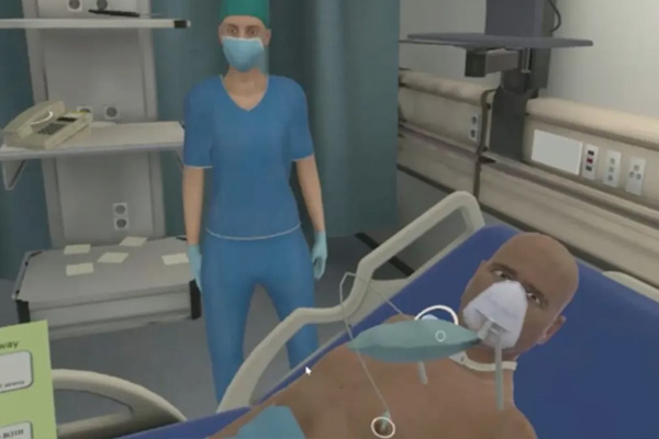 Virtual Reality hospital room