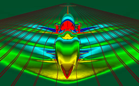 Computational Fluid Dynamics image of the BLOODHOUND SSC