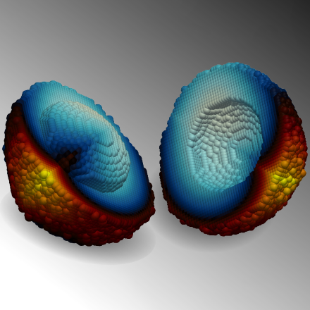 Closeup of a 3D model