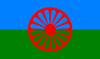 The flag of the Romany people