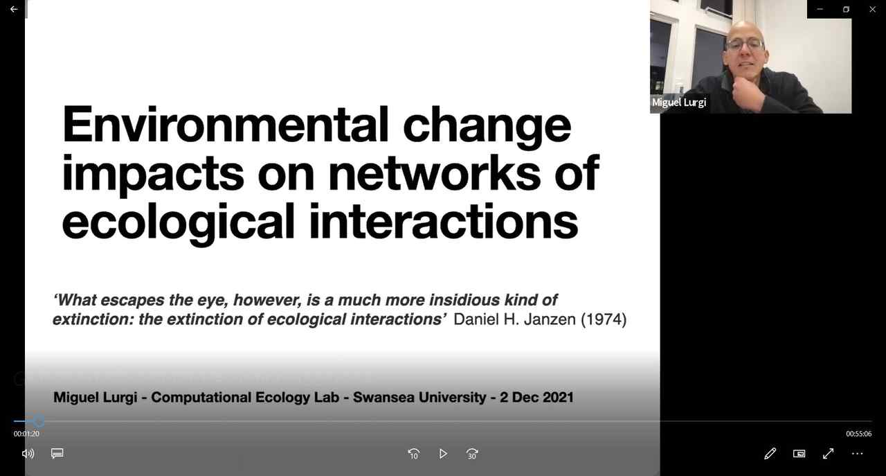 Environmental change impacts on ecosystems with Dr Miguel Lurgi
