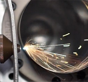 Kerf laser cutting of aluminium can