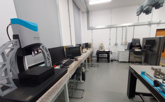 Row of lab equipment