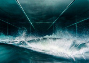 Computational image of Wave in Flume