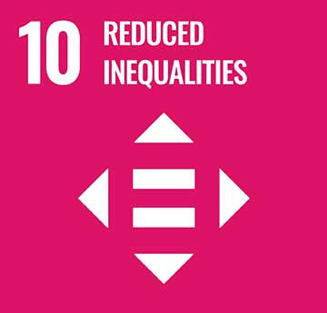 UN Development Goal - Reduced Inequalities icon